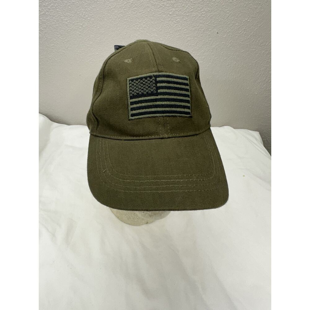 Voodoo Tactical Baseball Hat Green American Flag Embroidered Adjustable Cap Nwt